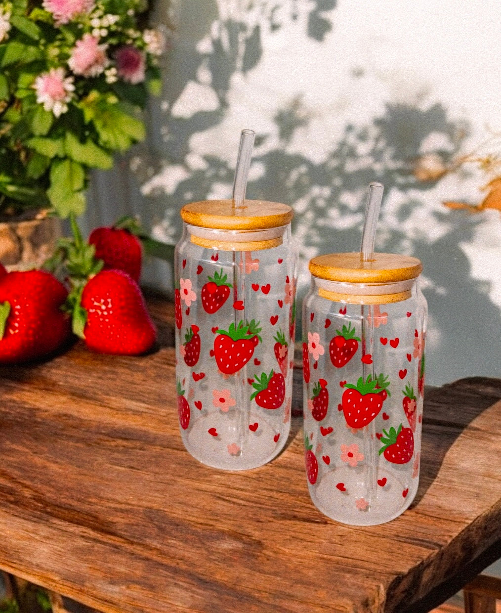 the strawberry roan glass