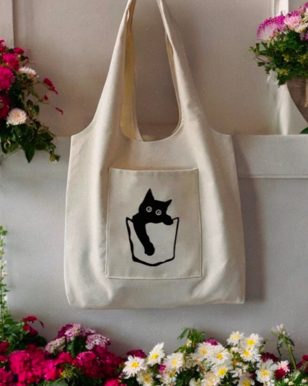 castiel tote bag