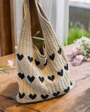 the heart of mocha crochet tote