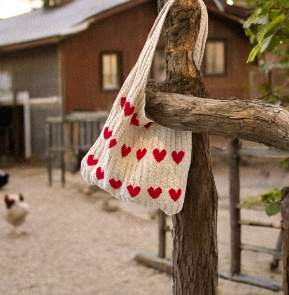 the love knot crochet tote