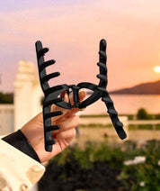 Raven’s Matte Black Hair Claw Clip