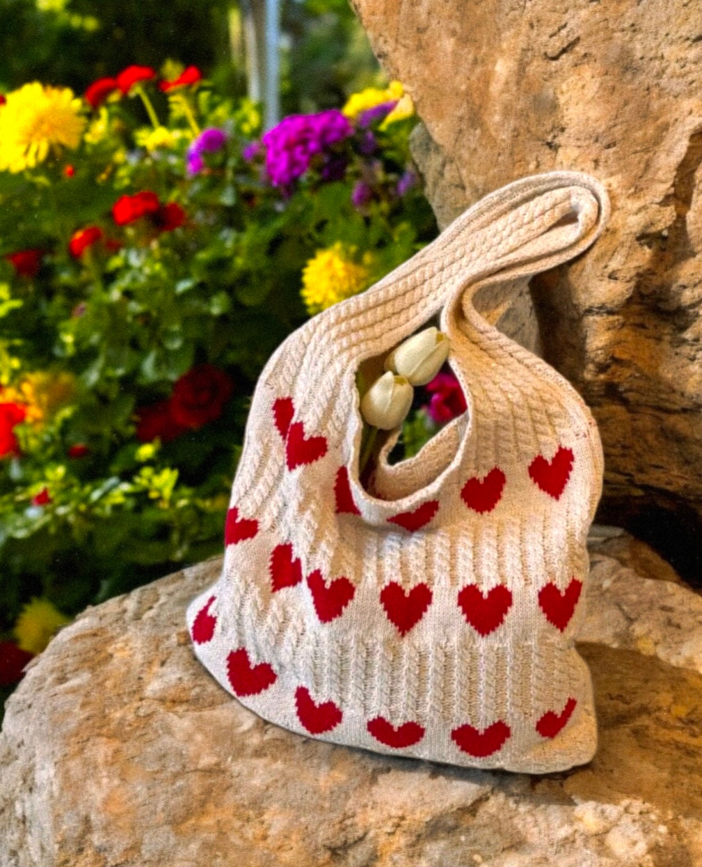 the love knot crochet tote