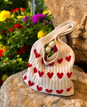 the love knot crochet tote